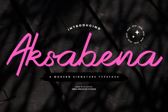 Aksabena: A Modern Script Font for Editorial Elegance
