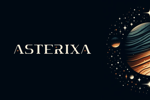 Asterixa: A Celestial Font for Your Brand's Visual Story