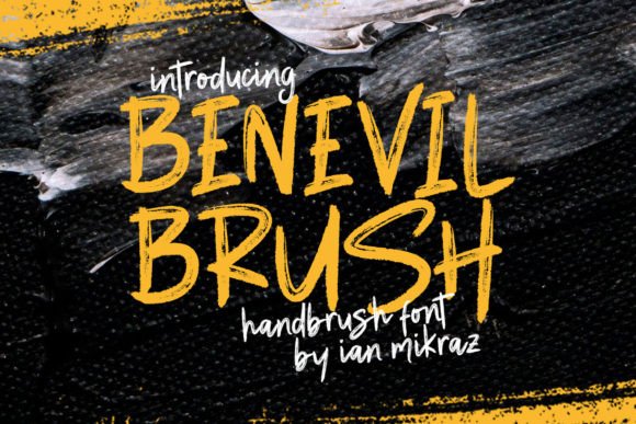 Benevil Brush: A Creative Font for Small Business Branding