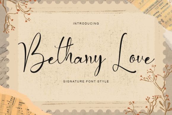 Bethany Love Font for Elegant Editorial Design