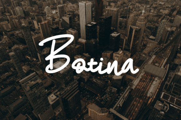 Botina: A Script Font for Creative Branding Projects