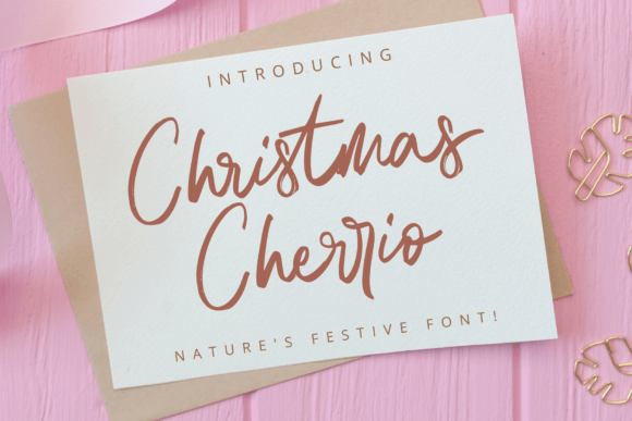Christmas Cherrio: A Rustic Font for Branding That Feels Like Home