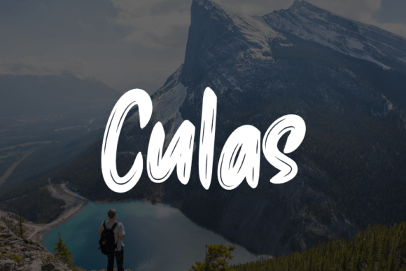 Culas Script Font for Editorial Design