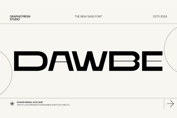 Dawbe: A Modern Sans Serif Font for Editorial Design