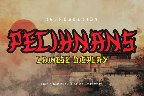 Discover Pecihnans: A Chinese-Inspired Font for Branding Projects