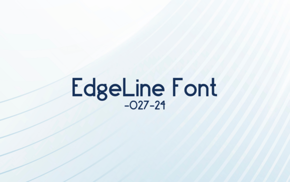 Edge Line: A Sharp and Modern Typeface for Branding