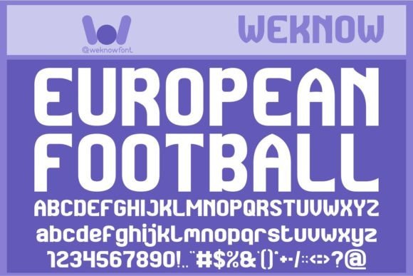 European Football Font for Professional Branding