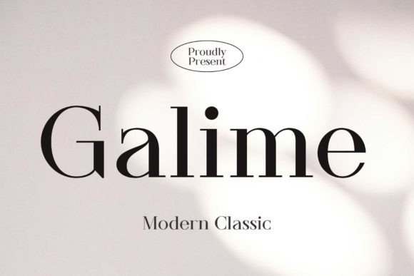 Galime: A Serif Font for Modern Editorial Design