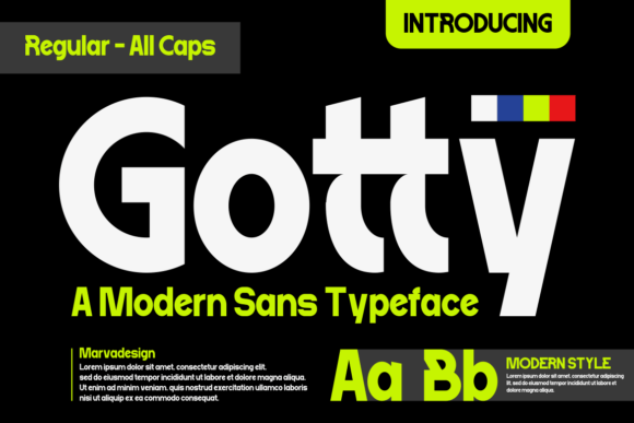 Gotty: A Modern Sans Serif for Bold Branding