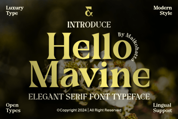 Hello Mavine – Elegant Serif Typeface for Your Brand