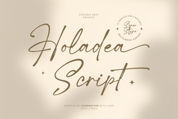 Holadea Script for Web Design: A Stylish Display Font