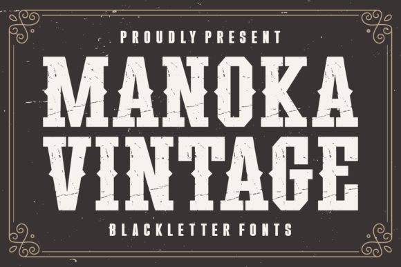 Manoka Vintage: A Timeless Blackletter Font for Handmade Creations