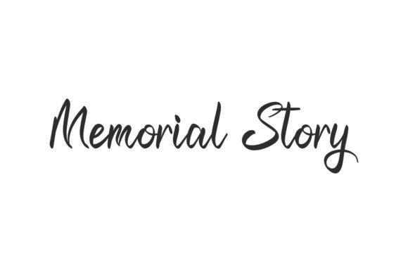 Memorial Story: A Modern Script Font for Digital Marketing