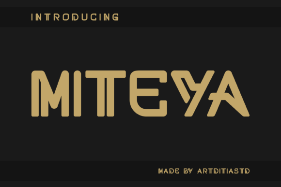 Miteya Sans Serif Font for Handmade Creations