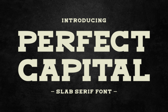 Perfect Capital: A Modern Slab Serif Font for Professional Branding
