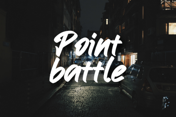 Point Battle: A Versatile Font for Creative Branding