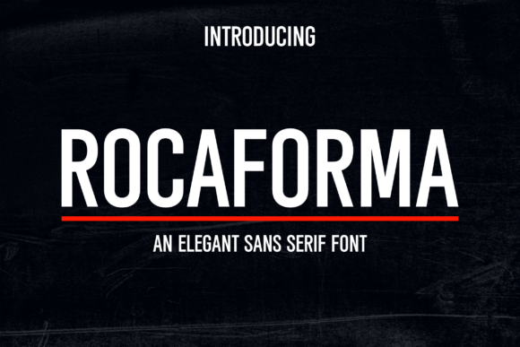 Rocaforma: A Modern Sans Serif Font for Branding Projects