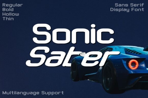 Sonic Saber: A Modern Sans Serif Font for Editorial Design