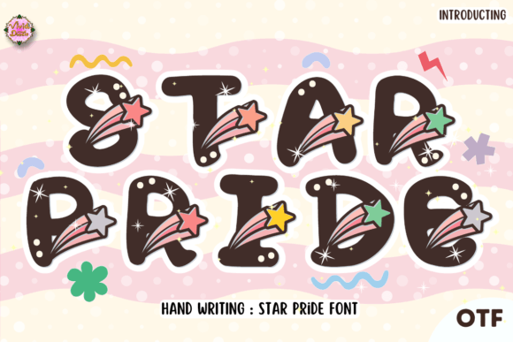 Starpride Font for Festive Craft Projects