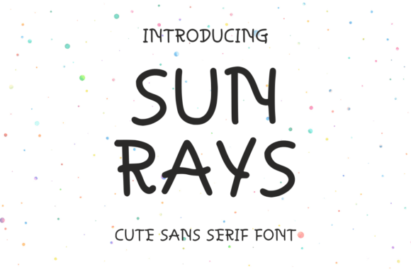 Sun Rays Font for a Playful Brand Touch