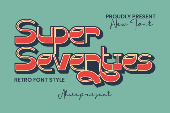 Super Seventies Font for Editorial Design